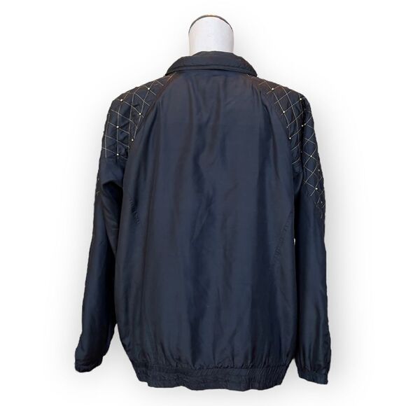 Vintage Silk Windbreaker Puffer Jacket - Picture 4 of 12